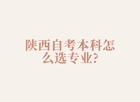 陜西自考可以考哪些證書